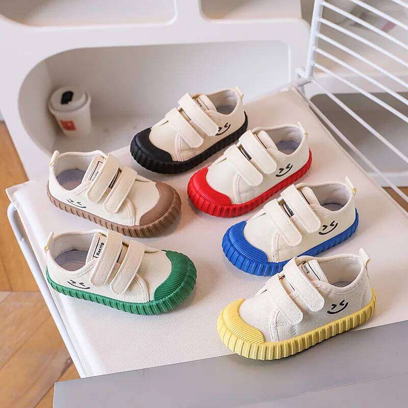 Children's Casual Baby Sneakers Breathable Soft Non-slip Comfortable Boys Girls Toddler Canvas Kids Shoes H260206