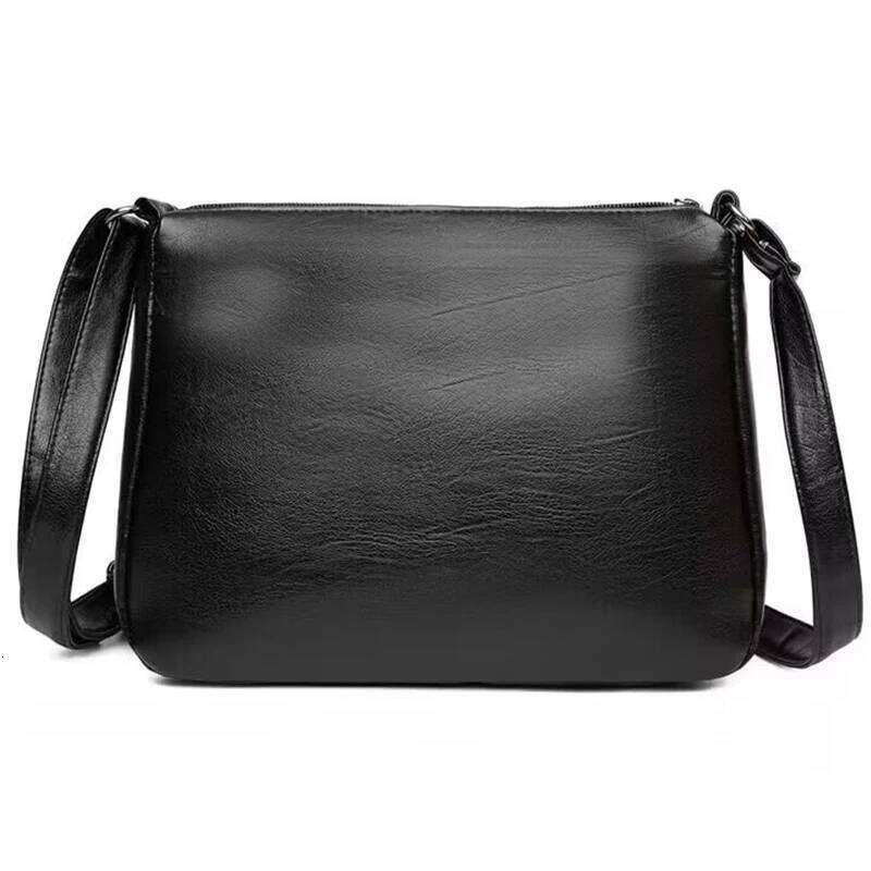 Men's and Women's New Style Simple Soft Leather Multi-purpose Durable Shoulder Bag for Casual Use XJ260129