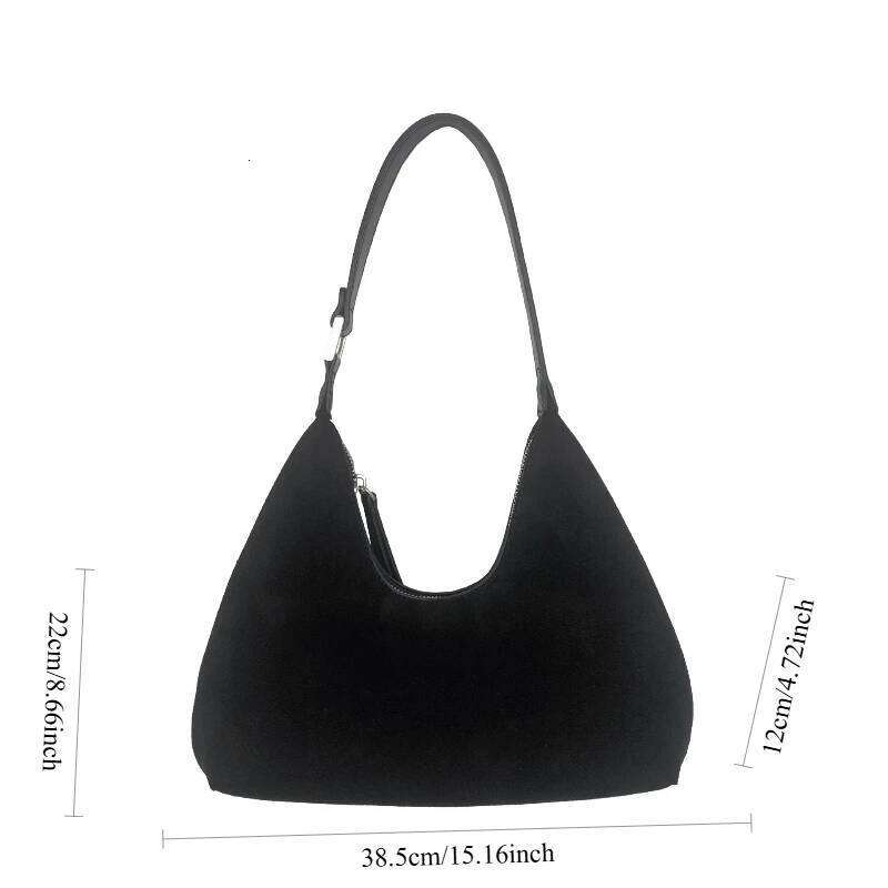 Winter and Autumn Fashionally Versatile New Moon with Retro Textured Sheepskin Interior Shoulder Casual Waist Bag Y260205