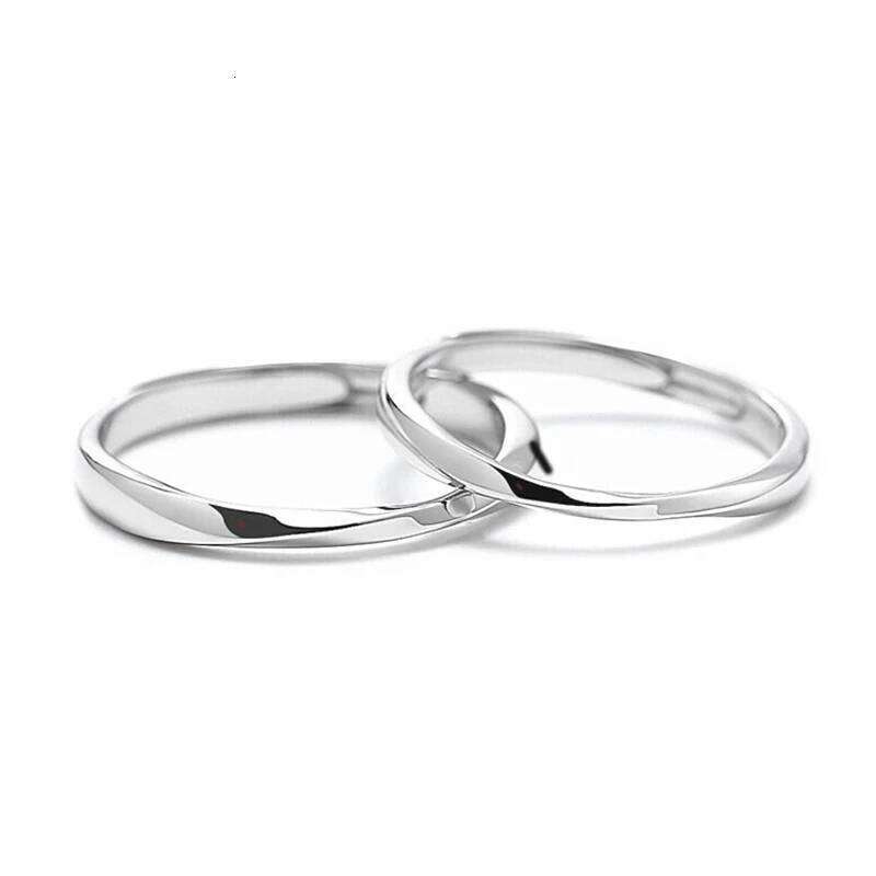 1Pair Couple Cute Dog Open Ring For Women Men Adjustable Finger Rings Romantic Lovers Anniversary Jewelry W260206