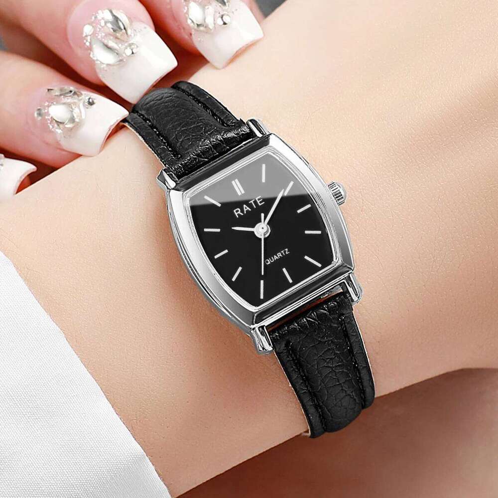 2PCS/Set Fashion Casual Women Watches Leather Strap Quartz Wristwatch Reloj Mujer Girls Clock GiftWithout Box Z260206