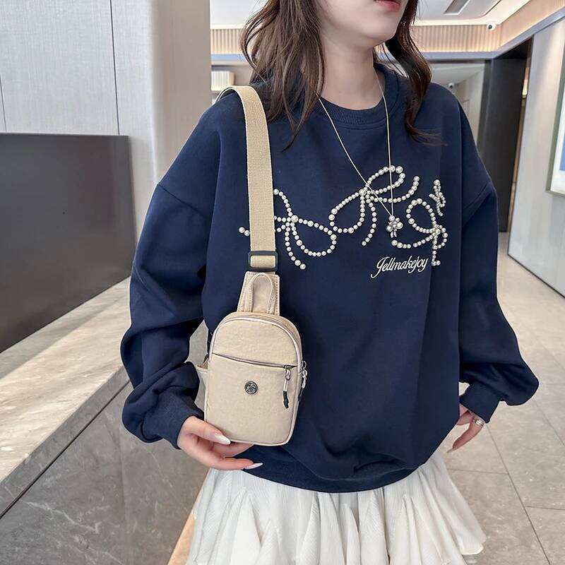 Nylon Crossbody Waterproof Sling Pack Men Women, Chest Shoulder for Outdoor Running Cycling Travel Hiking, Phone Bag XJ260129