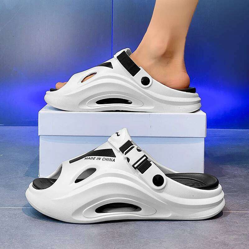 New Breathable Soft Men's Sandals Non Slip Thickened Solesoutdoor Use Beach Summer Odor Prevention Slide Show Slippers
