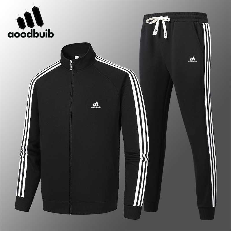 Men's autumn sporty casual set, men's stand-up collar fashionable cardigan and sweatshirt two-piece set S2626