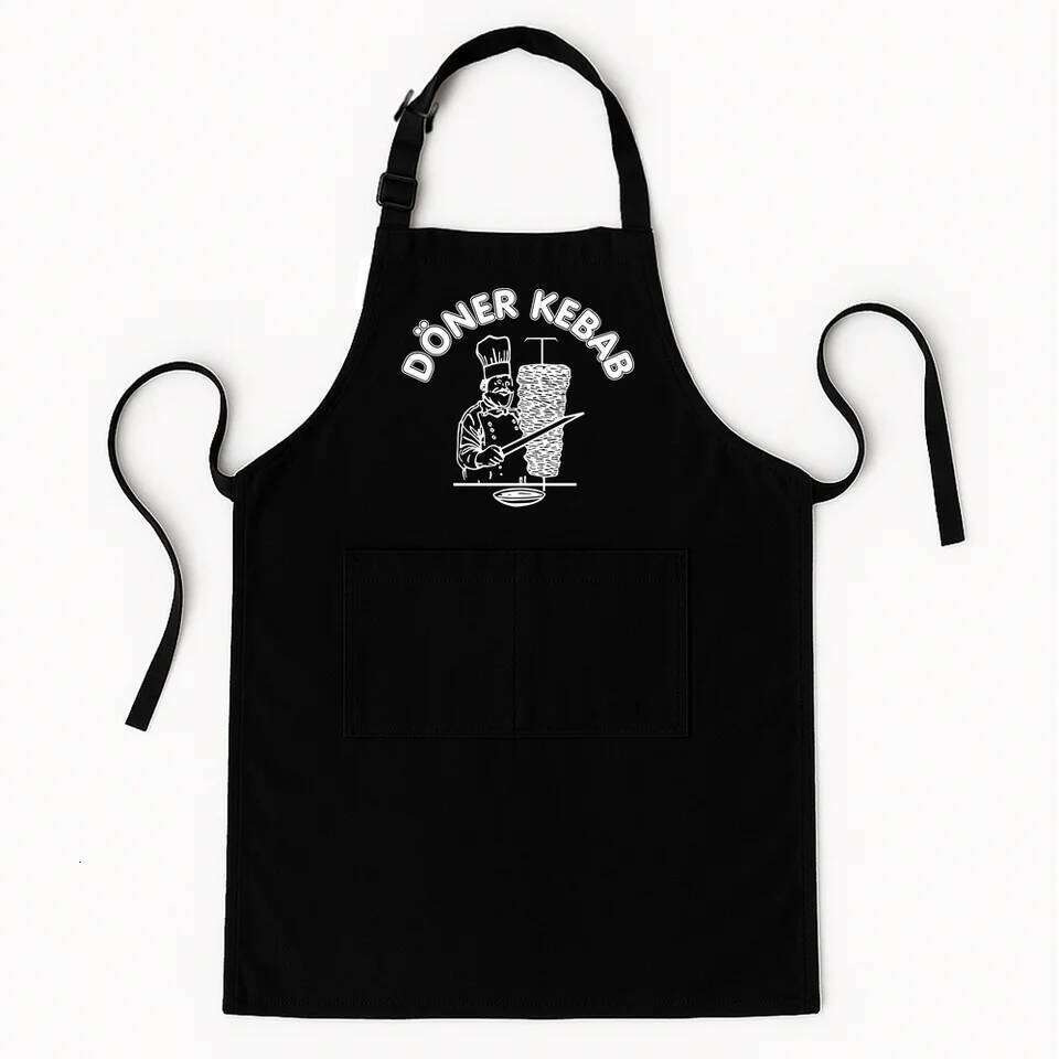 Doner Kebab Aprons Bib for Men Women Chef Kitchen Cooking Tablier Cuisine Painting AP-018 S260205