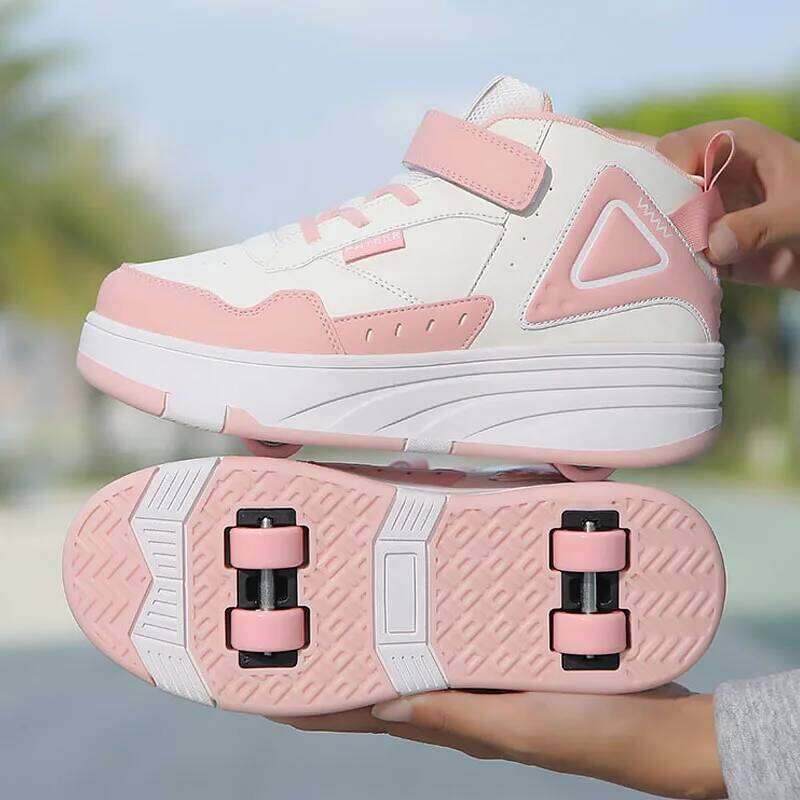 Roller Skate Shoes Kids Autumn Children Fashion Casual Sports Toy Birthday Gift Games Boys 4 Wheels Sneakers Girls 26Y0206