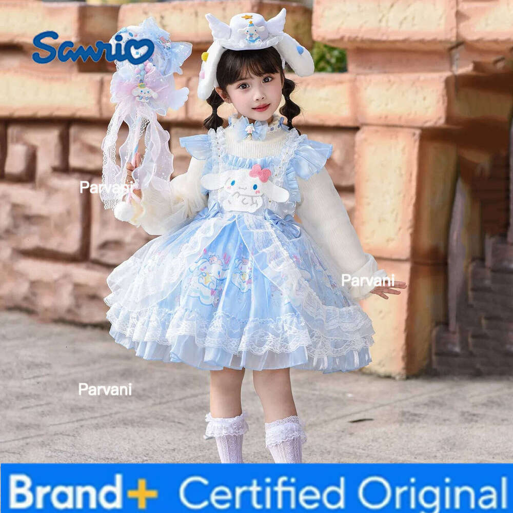 Sanrio Cinnamoroll Winter Princess Dress for Girls Baby Lolita birthday gift puffy Children's cute and sweet cartoon dress H260206 - view 4