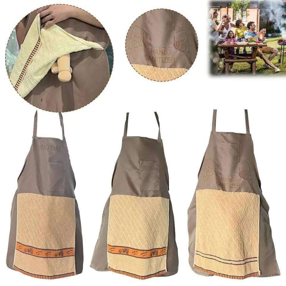 NEW Chef's Creative Prank Aprons For Men Ultimate Gag Gift Surprise Hiding In The Pocket Funny Gifts Art Apron S260205 67f