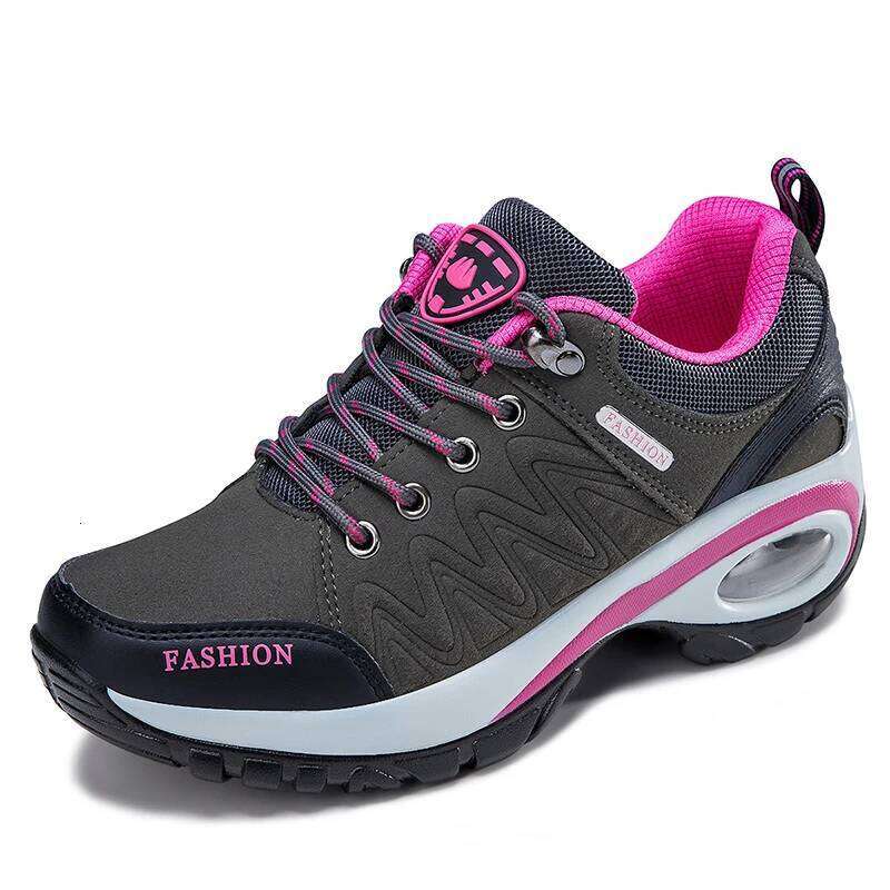 Sports Platform Leather Sneakers Waterproof Fashion Outdoor Hiking Non-Slip Casual Walking Shoes Women Footwear