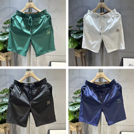 Luxury Brand Designer Clothes Summer Thin Embroidered Men's Shorts Trendy Quick-Dry Five-Point Casual Pants Fashion Slim Loose Breathable Beach S