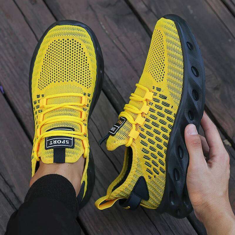 Men's Running 2025 Soft Soled Breathable Anti-Odor Shock-absorbing Mesh Shoes New Outdoor Walking Training Tennis Sneakers