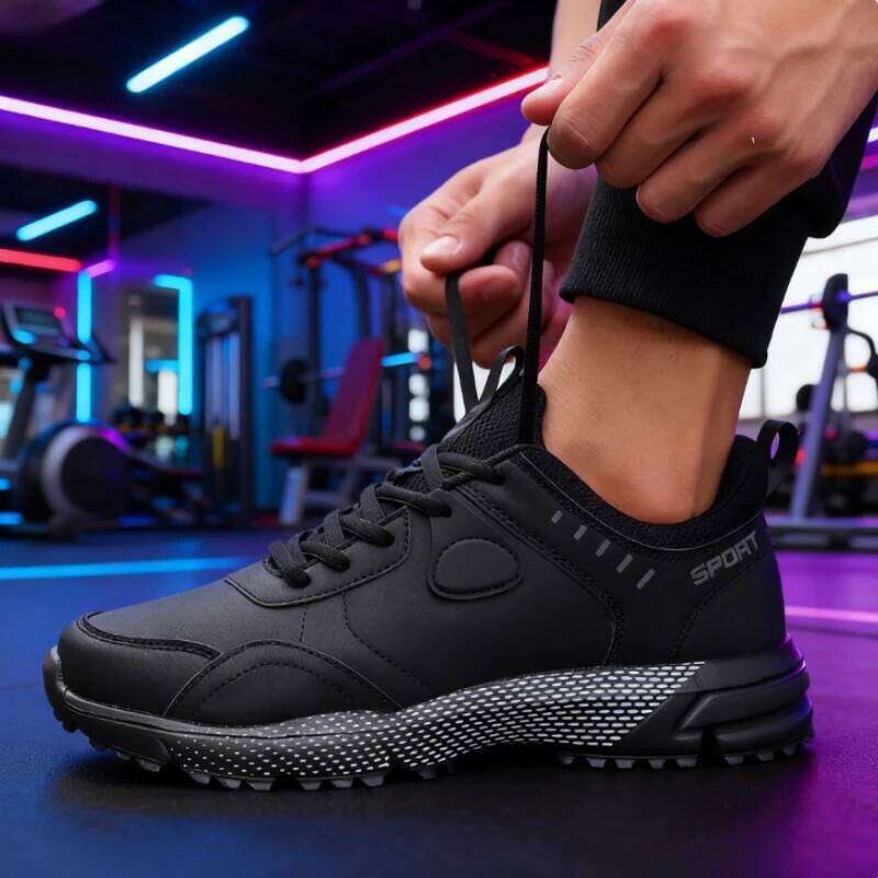 Casual for Men Pu Leather Trail Outdoor Hiking Mountaineering Camping Running Shoes Anti-slip Fashion Sneakers