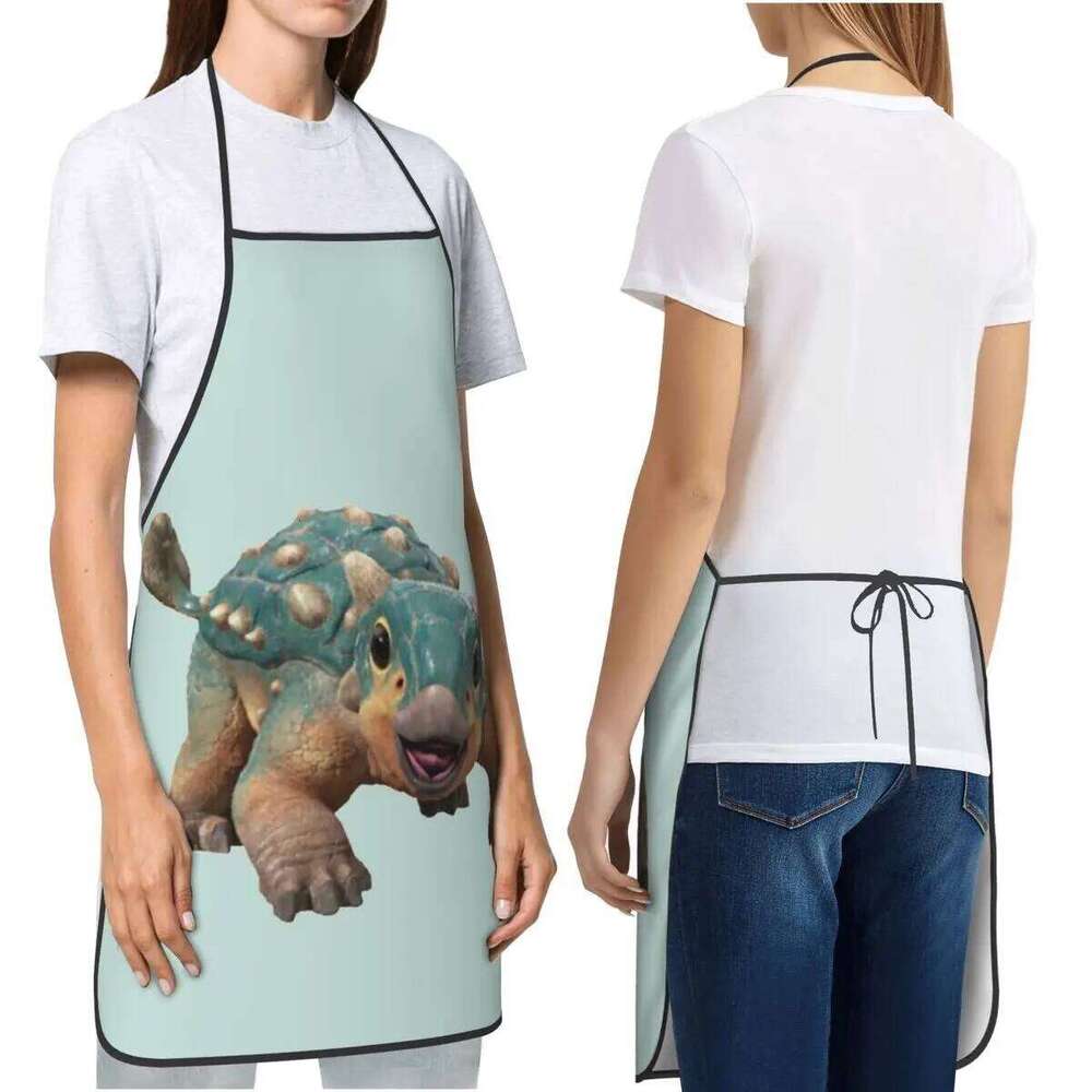 Bumpy Ankylosaurus Magniventris Apron Chef Cooking Baking Tablier Waterproof Bib Kitchen Cleaning Pinafore S260205