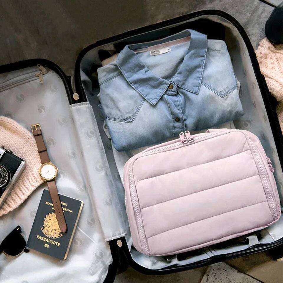 Large Capacity Cosmetic Bag Female Travel Wash Handbag Bathroom Partition Shower Makeup Pouch Waterproof Toiletries Organizer Y260206