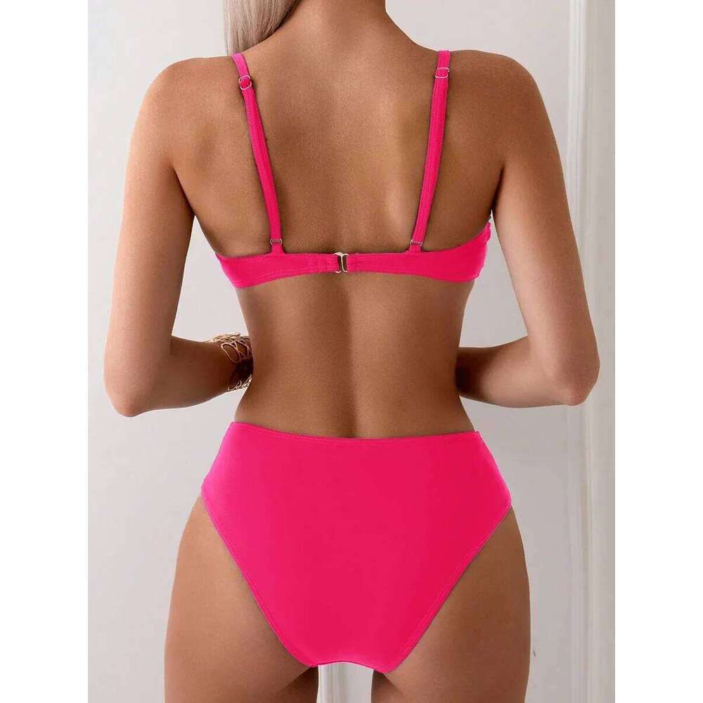 Sexy Bikini Women's Swimsuit 2025 Two-piece Swimwear High Waisted Bikinis Set Female Bathing Suit Push Up Swimming for Beachwear Z260206