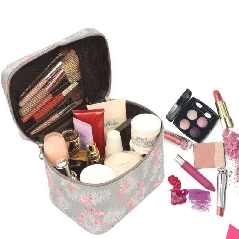 Travel Makeup Bag waterproof portable women's large capacity toilet storage cosmetic box zipper washing beauty bag Y260206