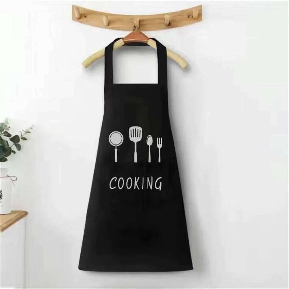 Household Cooking Men Women Oil-Proof Waterproof Adult Waist Fashion Coffee Overalls Apron Kitchen Accessories S260205 328