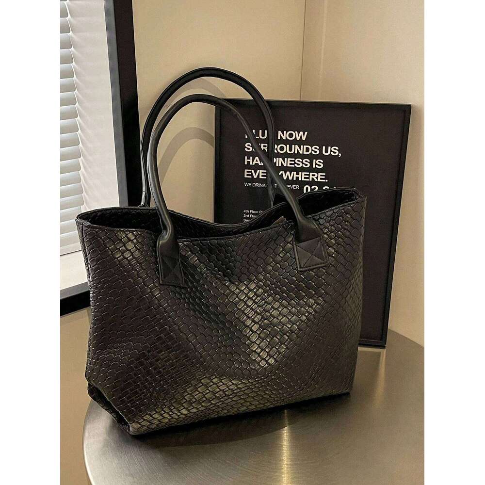 Crocodile Pattern Tote With Large Capacity, Business Casual Portable Women's Shoulder Bag For Teen Girls Women Y260205