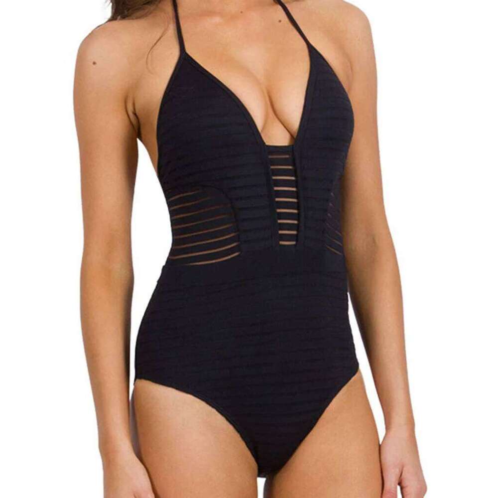 2025 Lace-up Triangle bikini new one-piece thong sexy tight bathing beach swimsuit Z260206