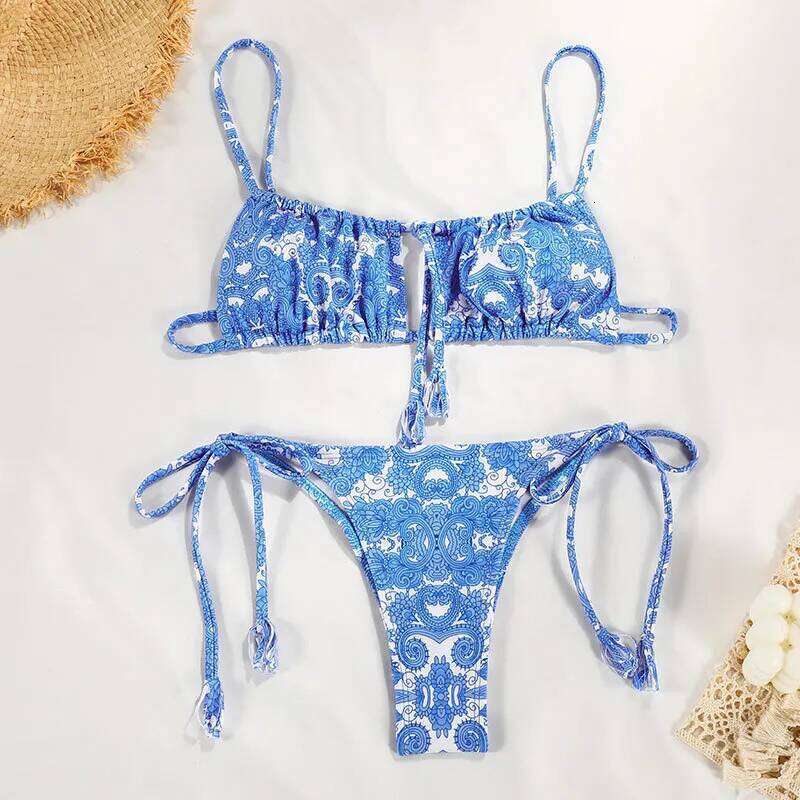 Melphieer summer girls fine lining bikini bandage high quality swimwear wholesale biquinis bathing suits manfacturer Z260206
