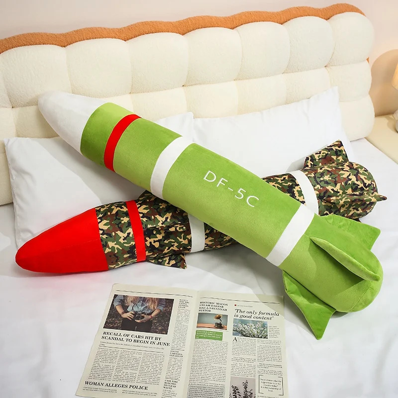 Plush Dong Feng Missile Toy Stuffed DF5C DF61 Throw Pillow Home Decor Birthday Gift Nuclear bomb Plush Toy For Boys 260129 - view 5