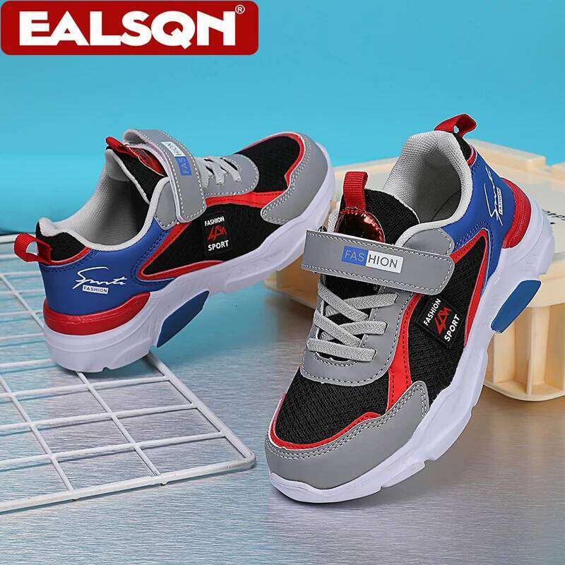 Children's for Boys, Fashionable Mesh Breathable Casual Sports Shoes Lightweight Student's Running Sneakers 26Y0206