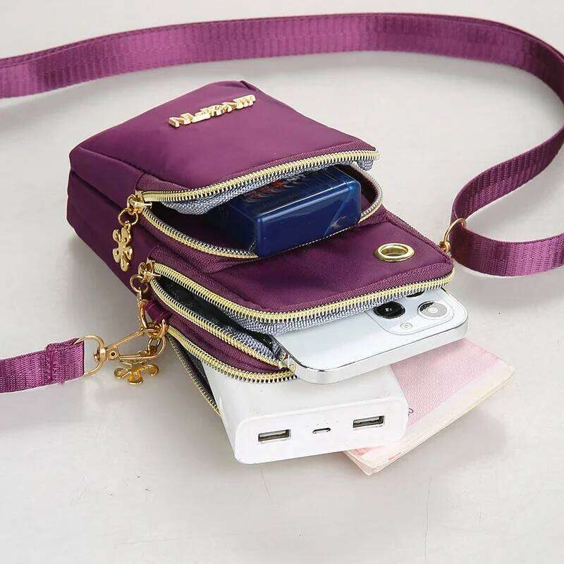 Women's Mini Crossbody Phone Bag 2024 New Fashion Mommy Coin Pouch with Neck Hanging Strap for Running XJ260129