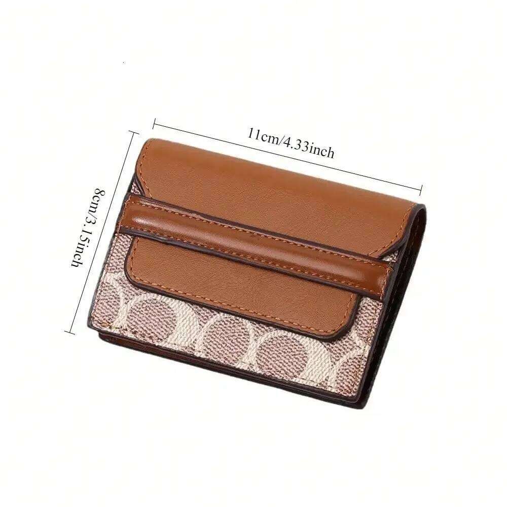 Fashion Multi Slot Simple Solid Color PU Leather Bag, RFID Card Holder, Compact Mini Coin Purse Y260206