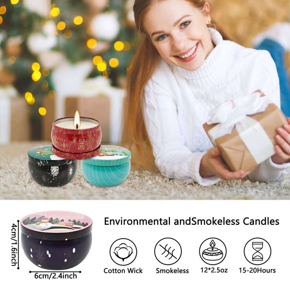 6/12packs of 2.5 ounces about 70.9 grams scented candles, Christmas gifts, gifts S260205