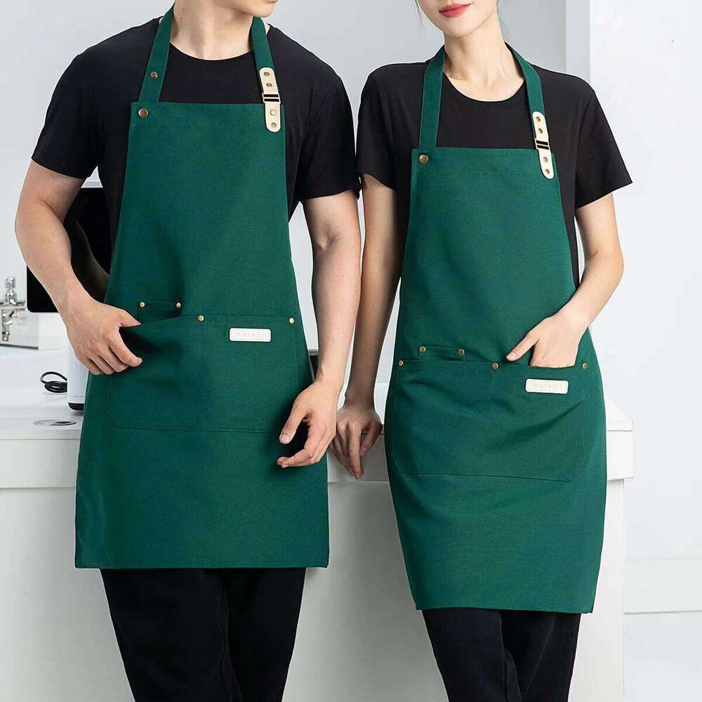 1 Piece Chef Apron Unisex Waterproof Canvas Durable for Restaurant Hotel Baking Beauty Salon Nail Art Kitchen Cooking S260205 76b