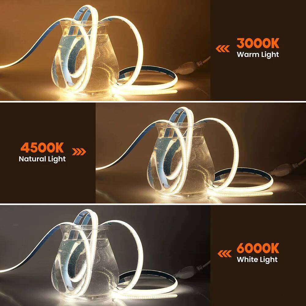 AC 220V LED COB Light Strip Flexible Tape Lamp High Density Linear lighting 288LED/M IP65 Waterproof Decoratiom with Power Plug Z260206