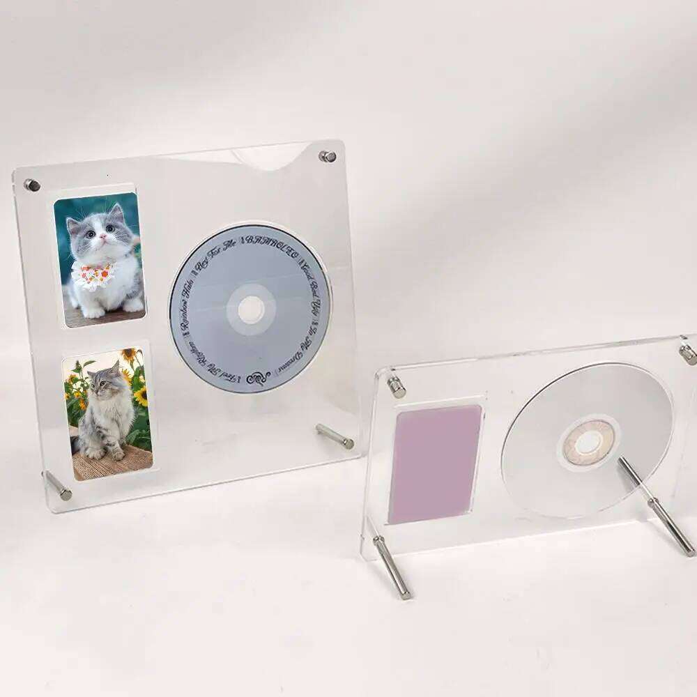 Transparent Idol Picture Poster Acrylic Protective Album Photo Frame Stand Photocard Holder CD Storage S260205
