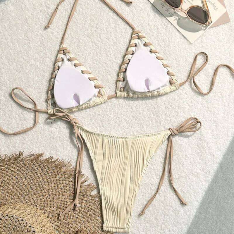 New Sexy Bikinis Pink Swimsuits Women Swimwear Push Up Female Beach Swimming Wear Bathing Suit Brazilian Bikini Set Pool Bather Z260206