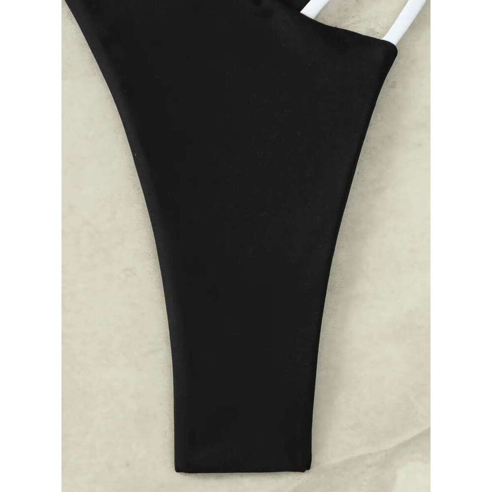 Asymmetric Mini Micro Thong Women Swimwear Female Swimsuit Two-pieces Bikini set Hollow Out Bathing Suit Swim Beach wear XJ260206