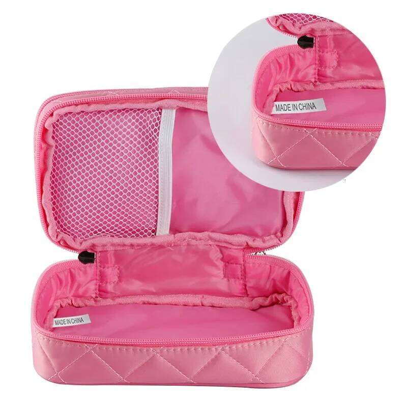 Women's cosmetic Double layer Waterproof makeup travel essentials organizer large capacity Multifunction toiletry bag Y260206