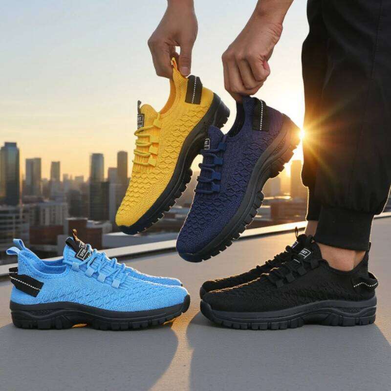 Trending 2025 Men's Mesh Running Lightweight Breathable Sports Fashion Casual Walking Shoes Hot Buy Sneakers Men