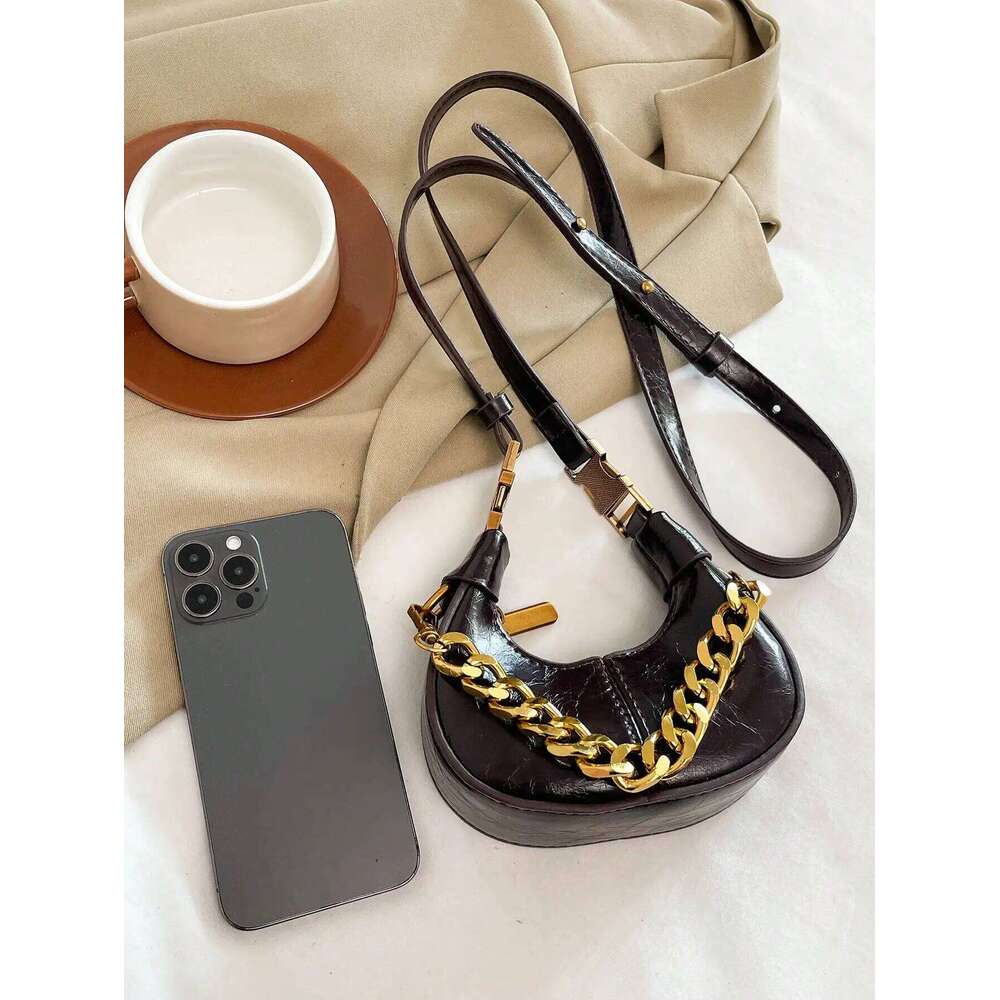 Fashionable Small Handbag, Minimalist Stylish Texture Elegant Style Shoulder Bag, New Casual Top Handle Bag For Women Y260205