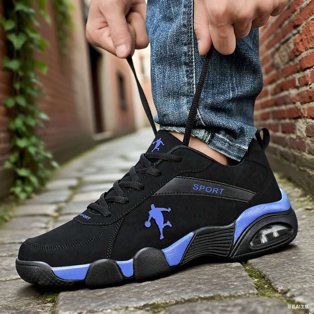 Fashionable Men's Running Lightweight Breathable Anti Slip Sneakers Lace Up Outdoor Tennis New Men Casual Basketball Shoes