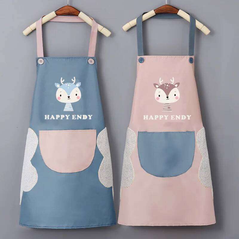 Waterproof and Oil-proof Female Fashion New Household Kitchen Supplies Tik Tok Drainage Gift Apron S260205