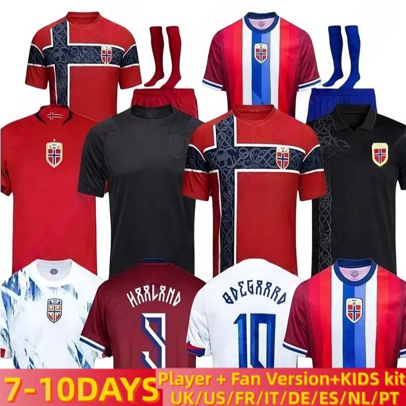 Norway 2026 2025 Soccer Jersey World Cup Haaland Odegaard STRAND LARSEN sorloth BERG AJER NUSA 24 25 national SOLSKJAER 1998 2000 Vintage Norway Retro