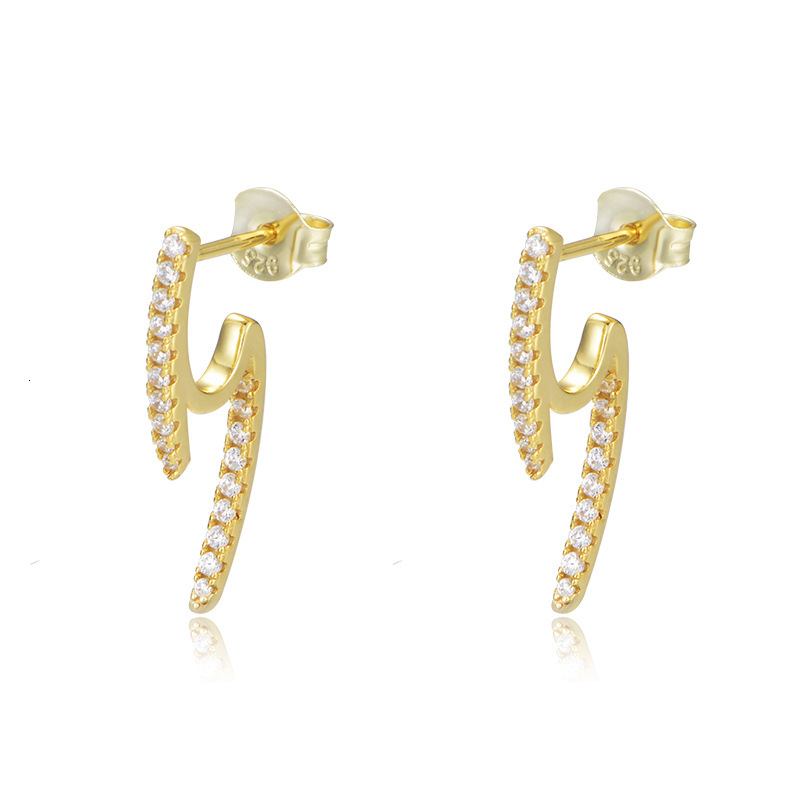 s925 sterling silver geometric micro-inlaid zirconia stud for women, ins minimalist luxury simple personalized diamond earrings