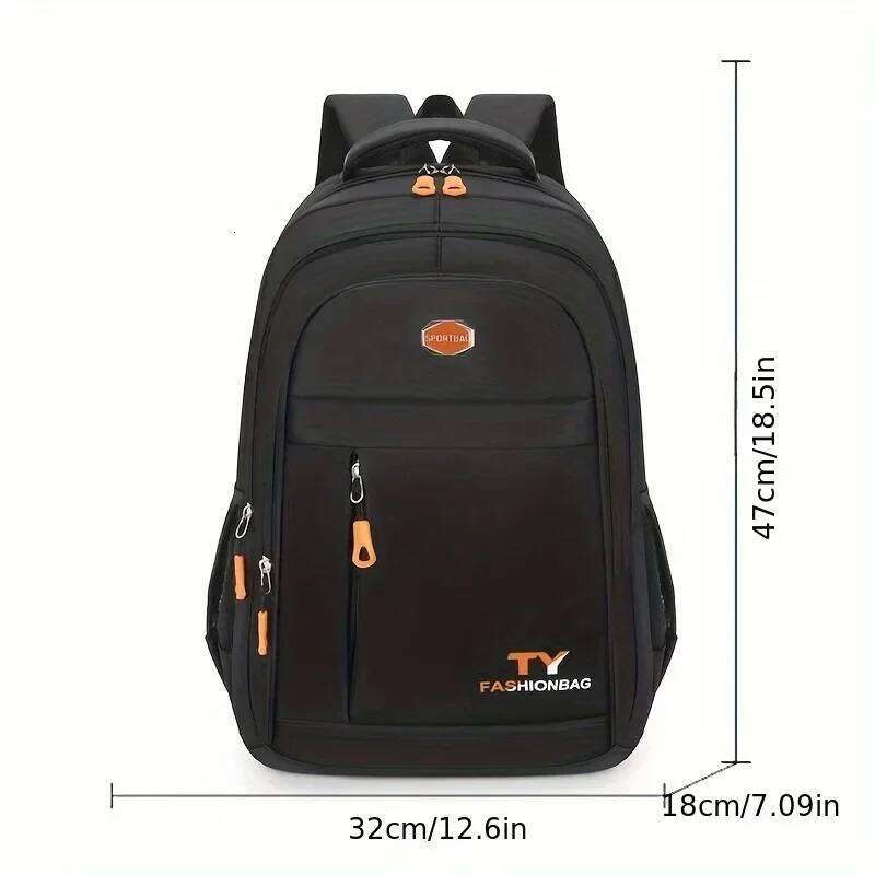 1 Pc Men's Backpack, Large Capacity Waterproof Casual Backpack,Adjustable Computer Backpack XJ260129