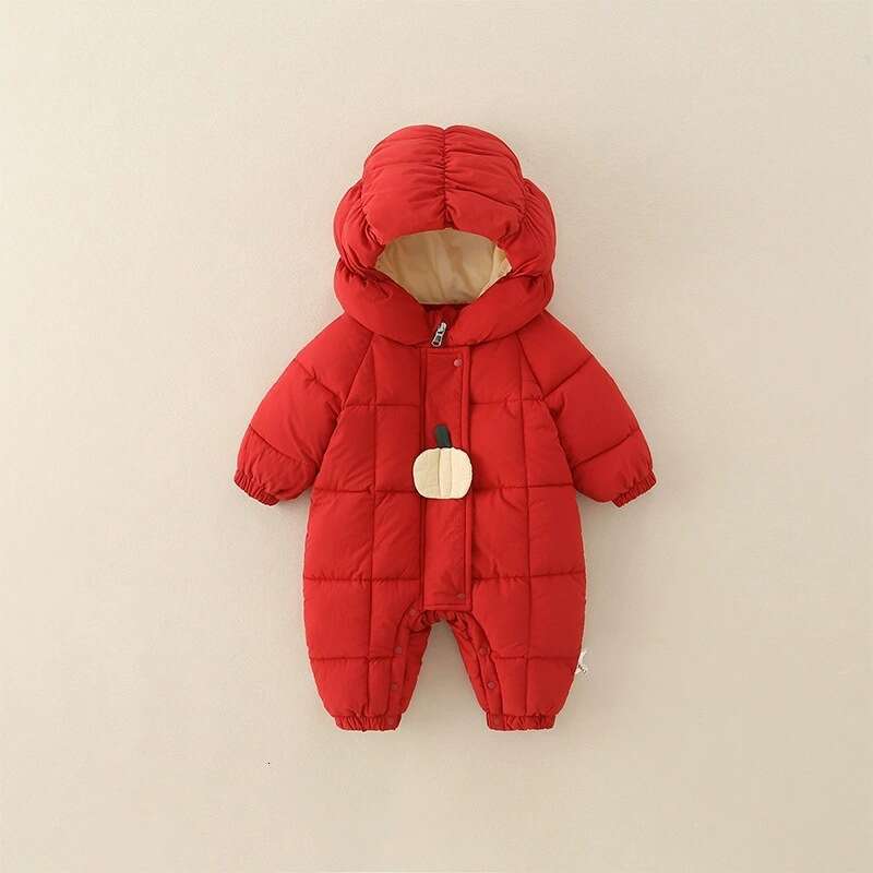 PF321 Wear Warm Baby Autumn Winter Thickened Jumpsuit Newborn Outdoor Wrap Clothes