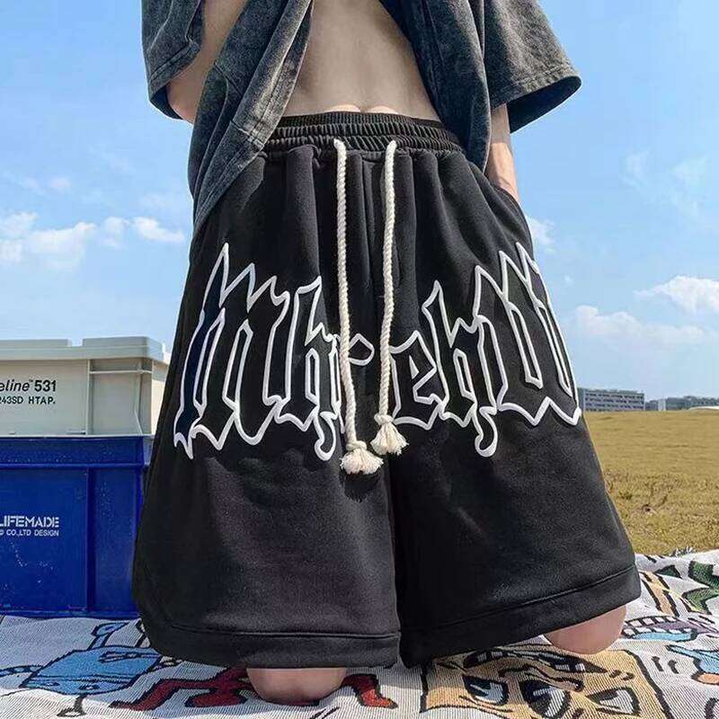 Y2k 2024 New Foam Casual Shorts Men's and Women's Summer Fifth Fashion Brand Ins Sports Loose Large Size Pants XJ260206