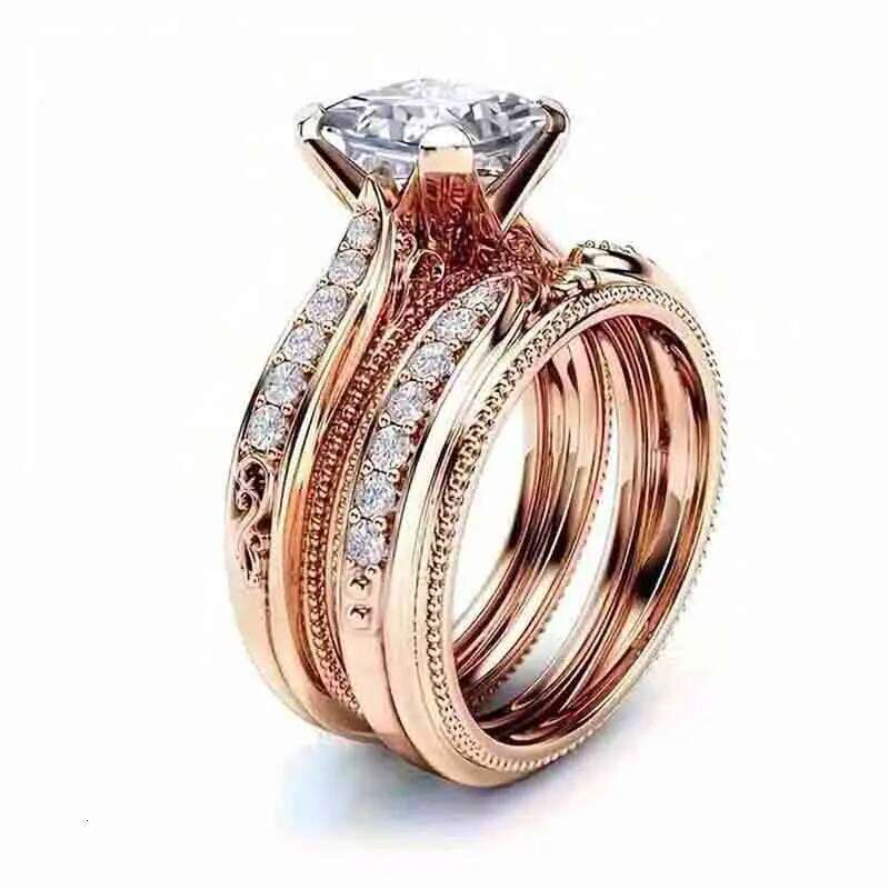2025 New High End Exquisite Cubic Zirconia Ring for Women's Fashion, Elegance, and Temperament Wedding Jewelry Design W260206