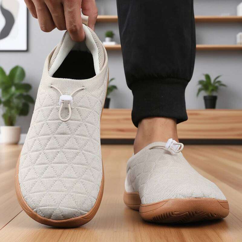 Wide Barefoot for Mens Breathable Knitted Mesh Walking Sneakers Outdoor Running Zero Drop Casual Sneaker Minimalist Shoes
