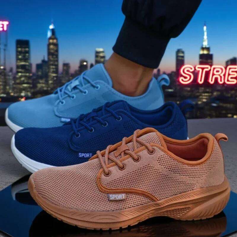 Wide Platform Shoes Men Tennis Femimino Slip on Breathable Sneakers Minimalist Soft Barefoot Walking Shoe Zapatillas De Deporte