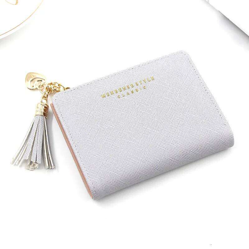 Personalized Short Women's Zipper Tassel Simple Clutch Bag Coin Purse Female Wallet Money Clip Y260206