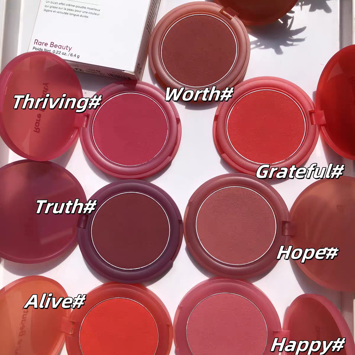 Rare Beauty Powder Blusher 2025 New Soft Pinch Air Cushion Fluffy Matte Mashed Potato Powder Blusher Cream 6.4g Matt Holds