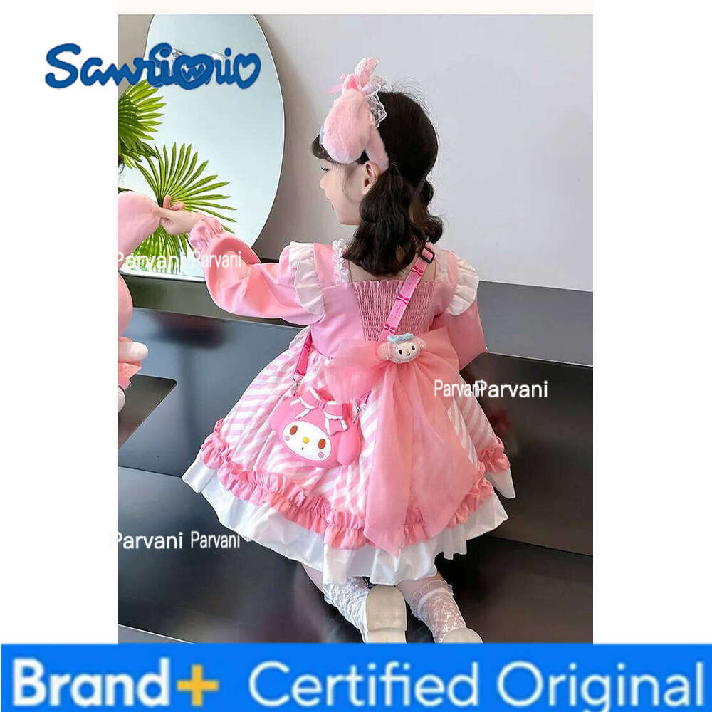 Sanrio Girls Baby Cute Lolita Style Birthday Party Dress Bridesmaid Wedding Dresses Princess Vestidos Autumn Costume for Girl H2602061 - view 7
